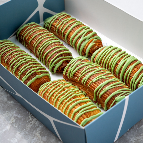 Mini Matcha Croissant Bar - Pack of 6pcs