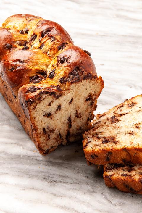 Chocolate Chip Braided Brioche