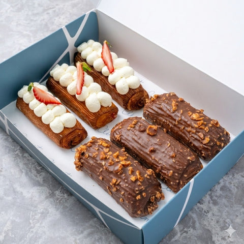 Mini Duo chocolate and Vanilla Strawberry Bar Box