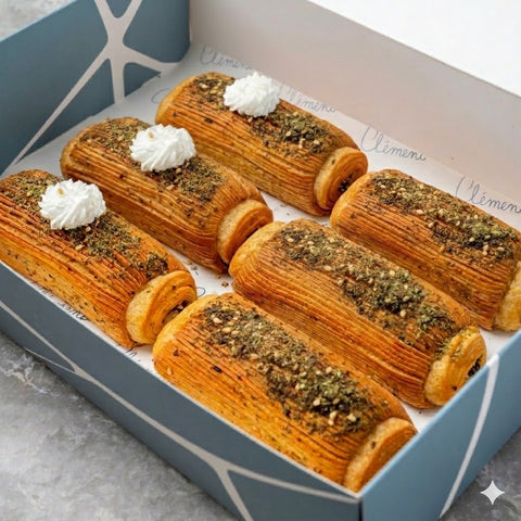Mini Zaatar and Zaatar Labnah Bar Croissant