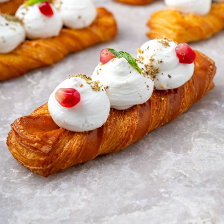 Mini Labneh Zaatar Twisted Croissant - Pack of 6pcs